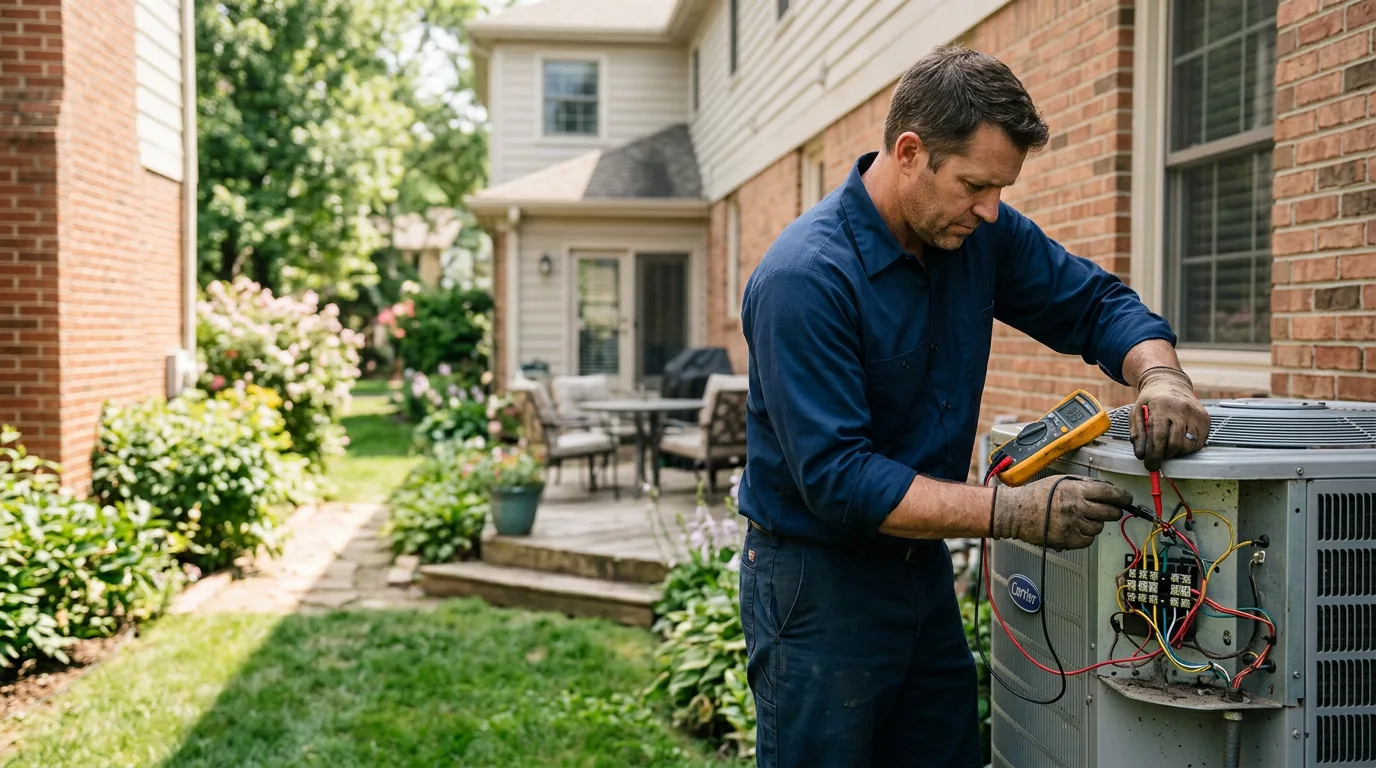 HVAC technician working near Grand Tower, IL